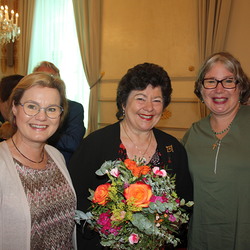 Eveline Kölbl (GF FV Steiermark), Sissi Potzinger und die aktuelle Vorsitzende des steirischen Verbandes Cornelia Pernkopf