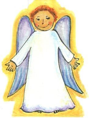 Weihnachtsbogen Geschenksanhänger Engel / Kath. Familienverband