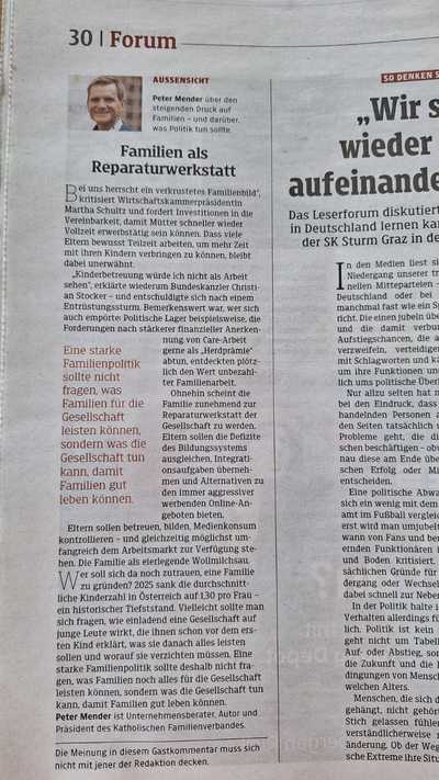 Familien als Reparaturwerkstatt / KFÖ Familien als Reparaturwerkstatt